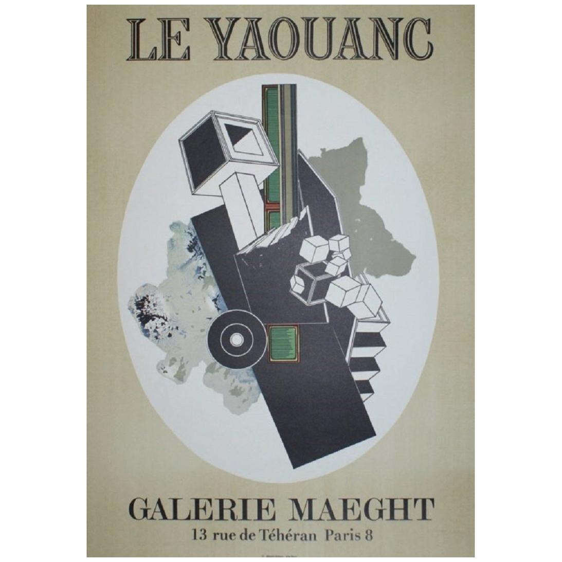 Affiche vintage d'origine d'Alain Le Yaouanc en vente