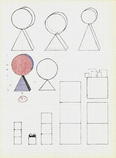 Alain Le Yaouanc « Study I » 1970- Lithographie