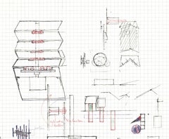 Study II Lithograph by Alain Le Yaouanc, Geometric Abstraction, 1970