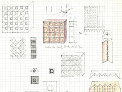 Study V Lithograph by Alain Le Yaouanc, Geometric Abstraction, 1970