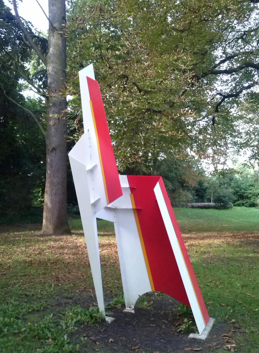 Alain Lovato, Vorbereitungsskulptur für das monumentale Signal-Unruh in Lyon im Angebot 6