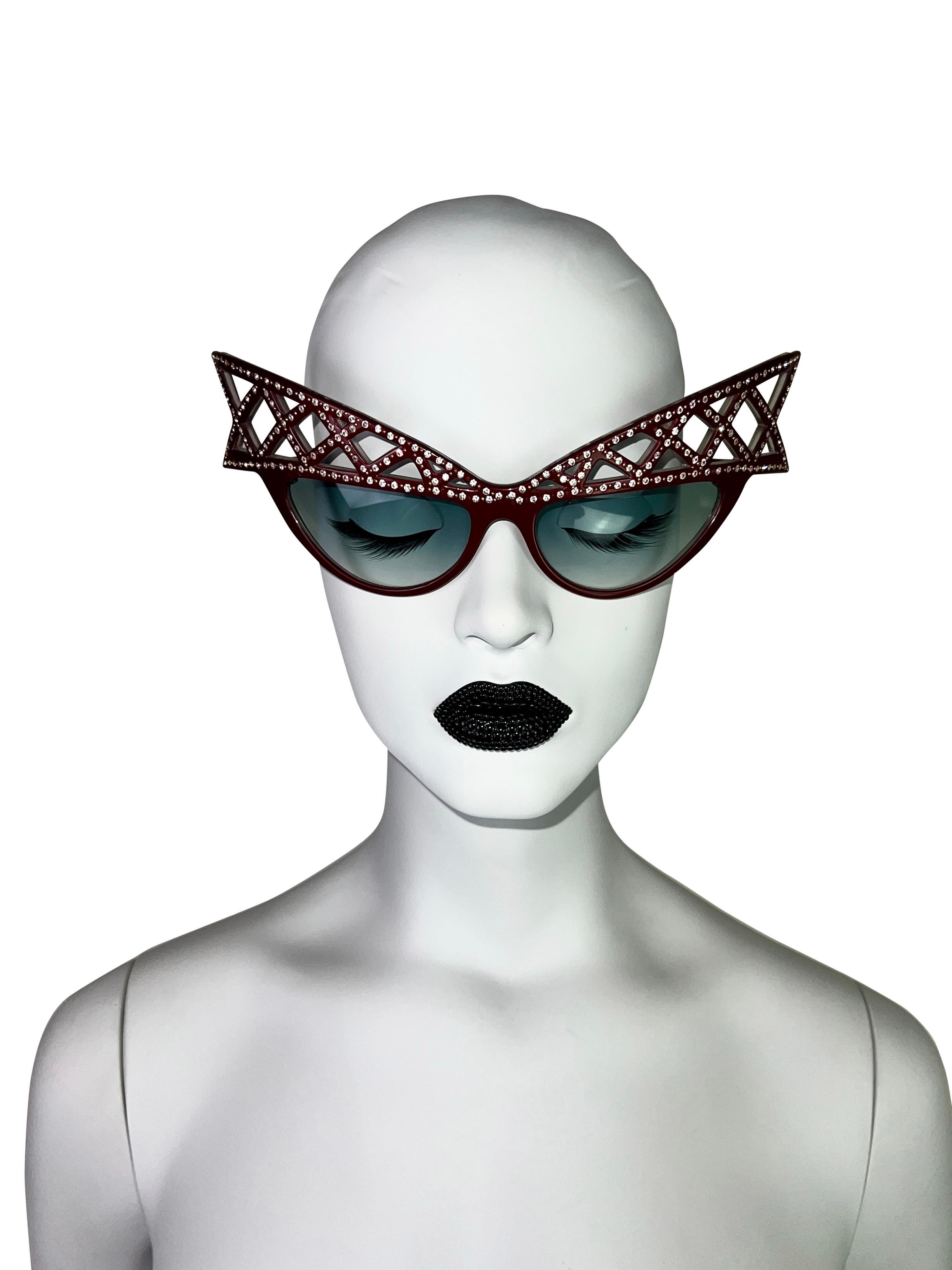 Alain Mikli 1981 Bedazzled “WINGS” Sunglasses For Sale 4