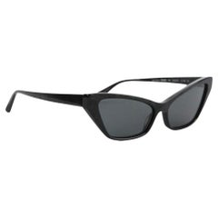 Alain Mikli Black Cat Eye Acetate Sunglasses
