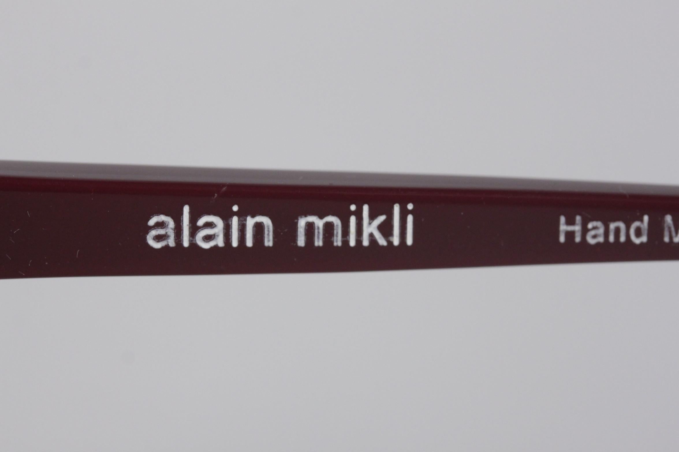 Alain Mikli Burgundy Mint Sunglasses A0701 52-16mm Gradient Zeiss Lens 4