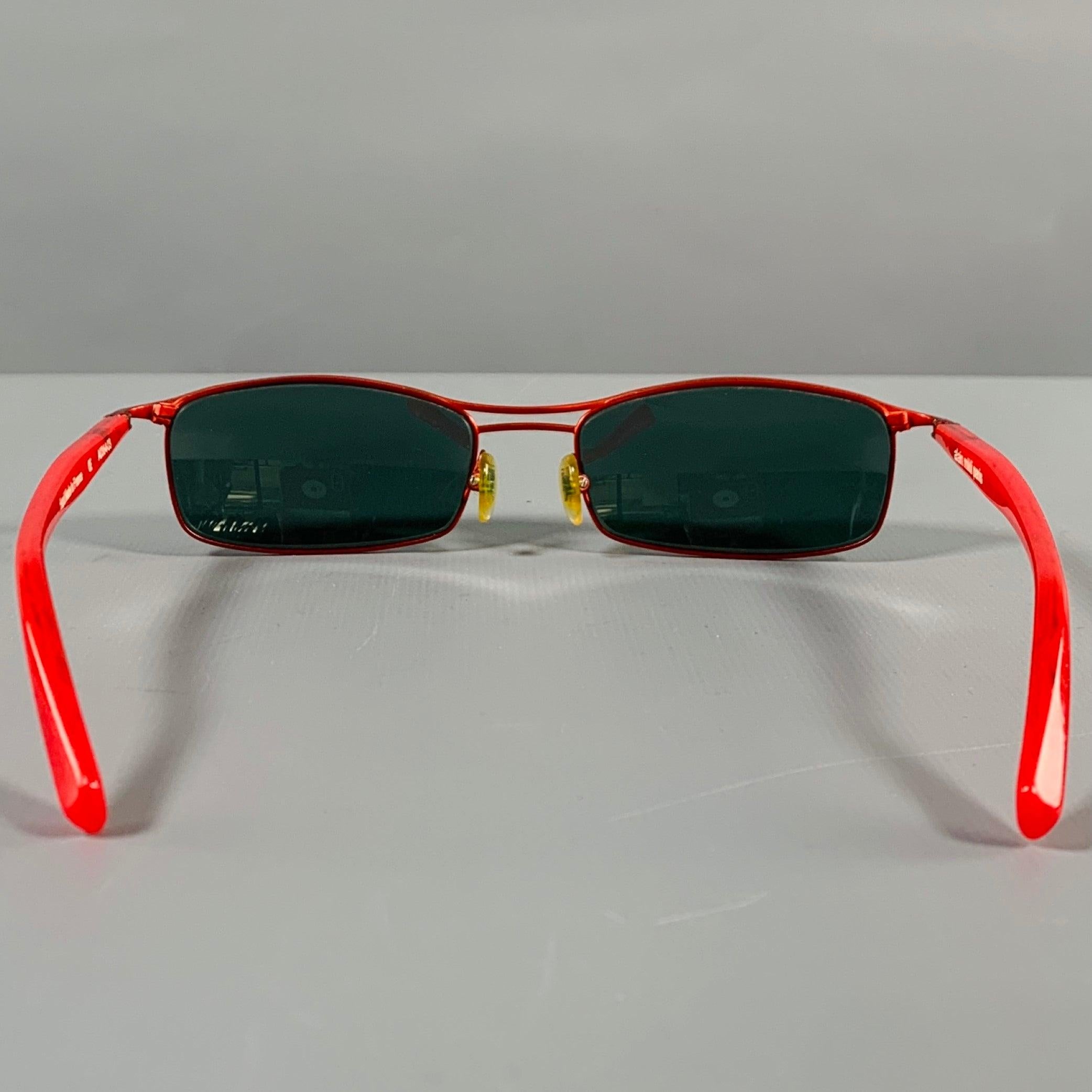 Black ALAIN MIKLI Red Metal Sunglasses For Sale