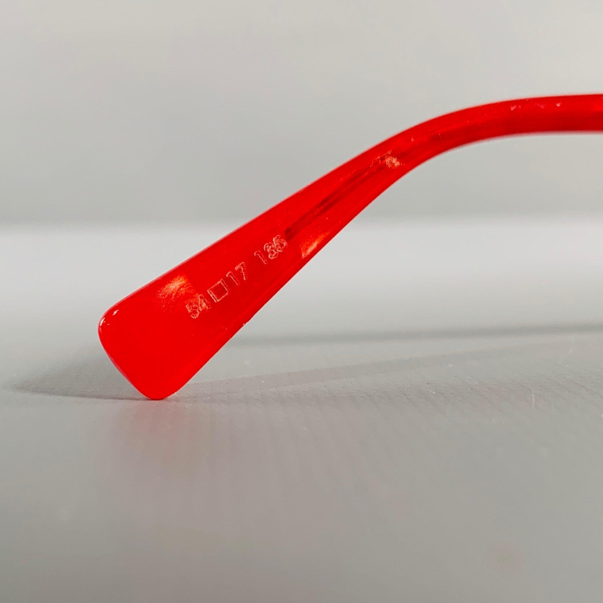 ALAIN MIKLI Red Metal Sunglasses For Sale 2