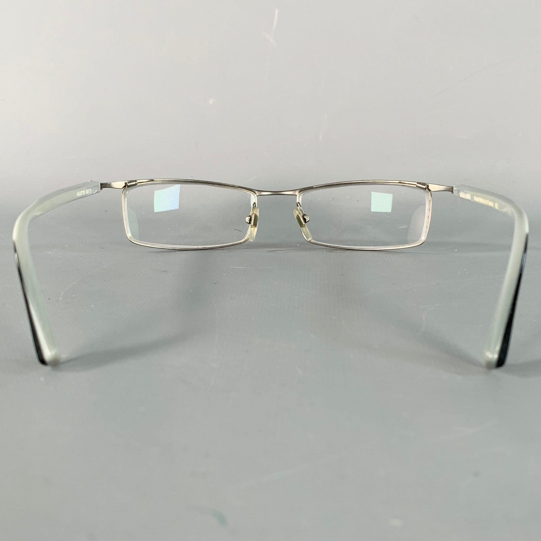 ALAIN MIKLI Lentes de lectura de acetato metálico plateado Plata en venta
