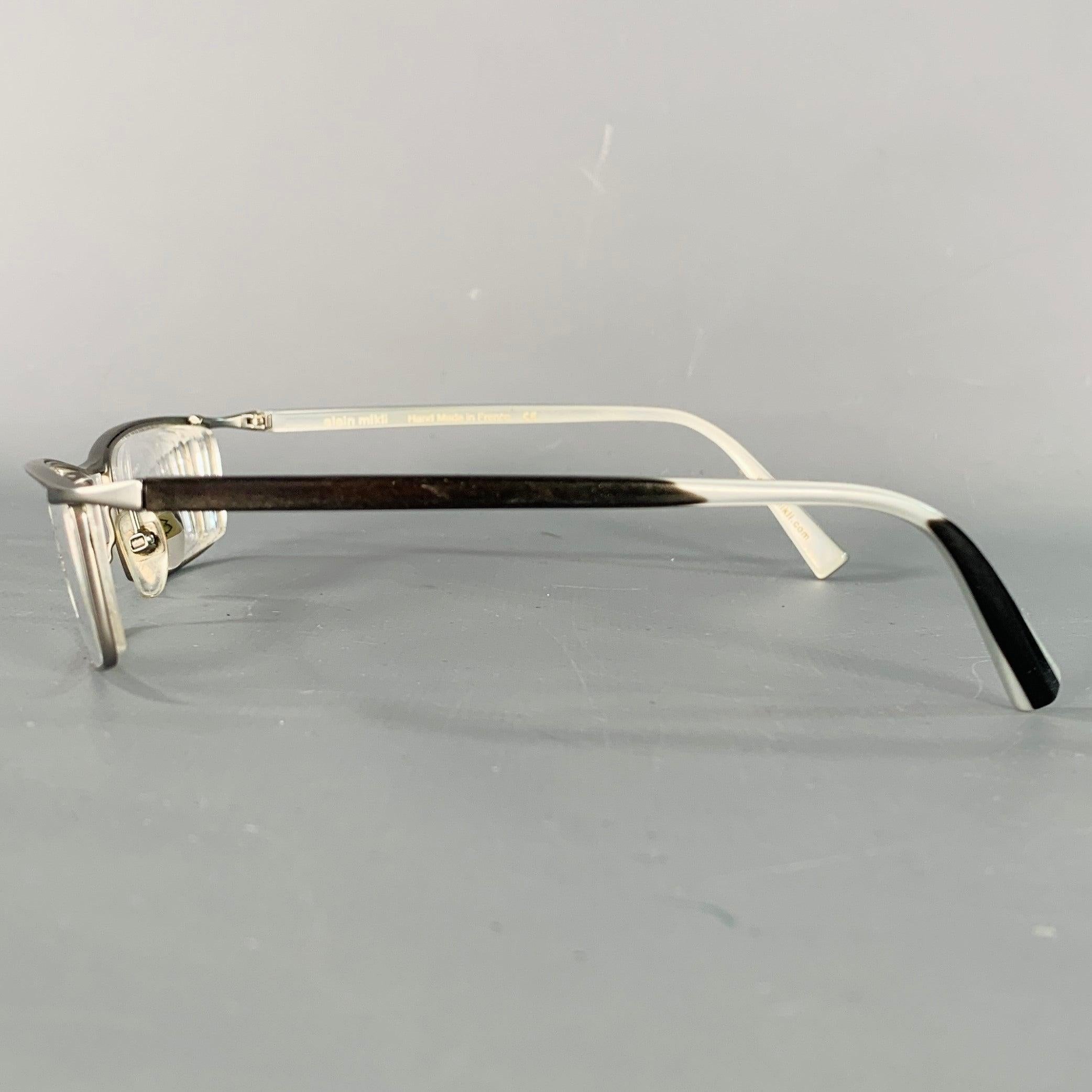 ALAIN MIKLI Lentes de lectura de acetato metálico plateado en Bueno estado para la venta en San Francisco, CA