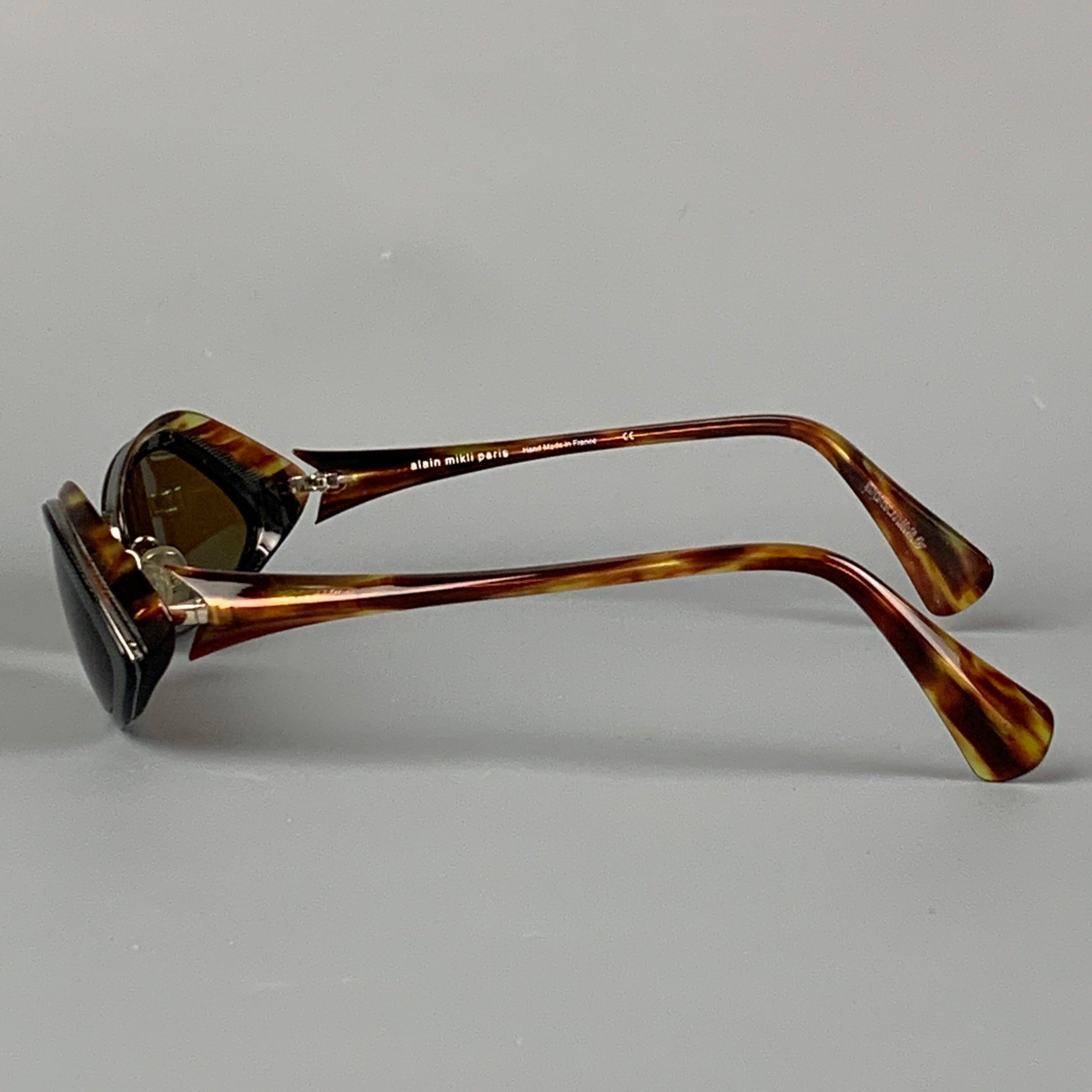 Men's ALAIN MIKLI Tortoise Shell Black Acetate Sunglasses & Eyewear