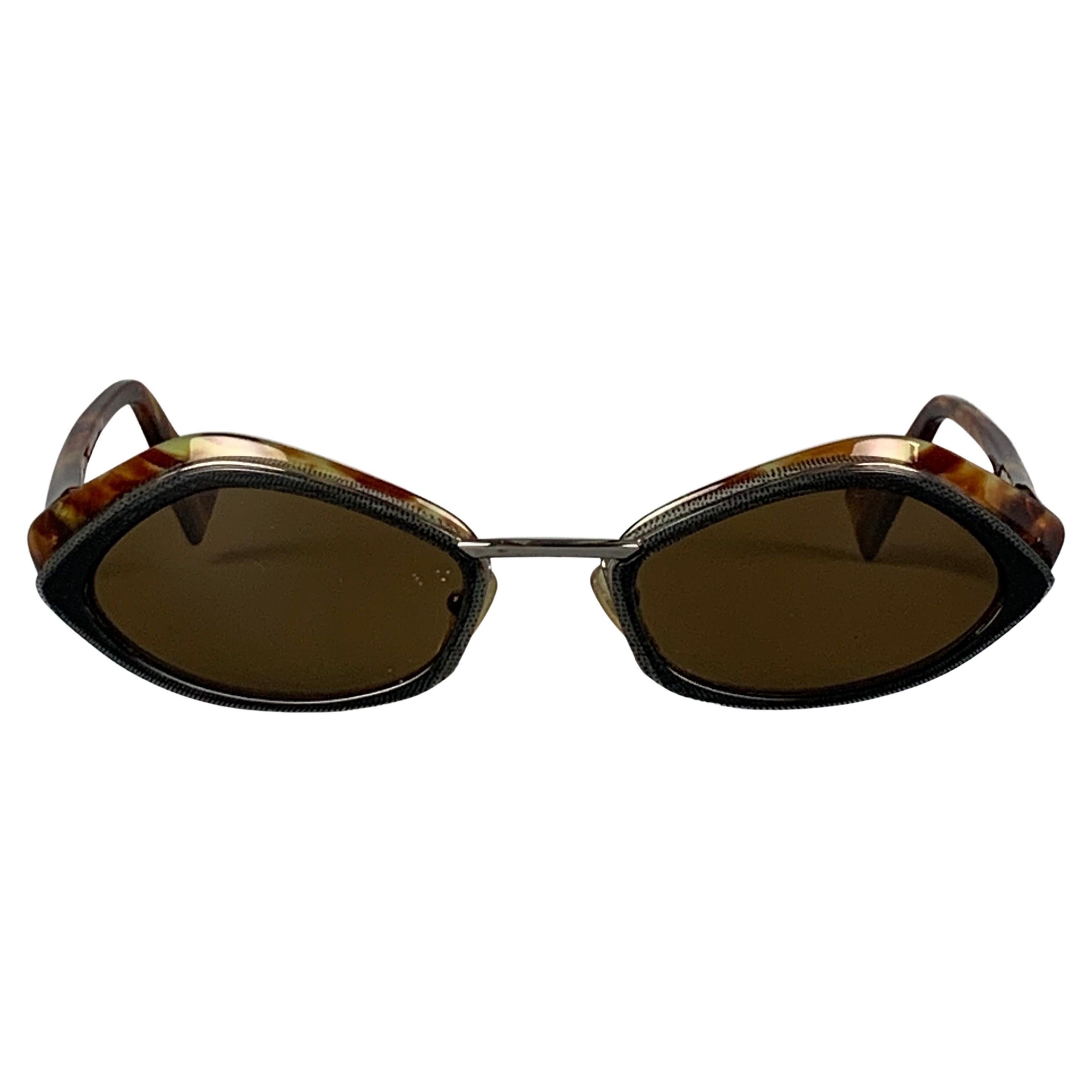 ALAIN MIKLI Tortoise Shell Black Acetate Sunglasses & Eyewear