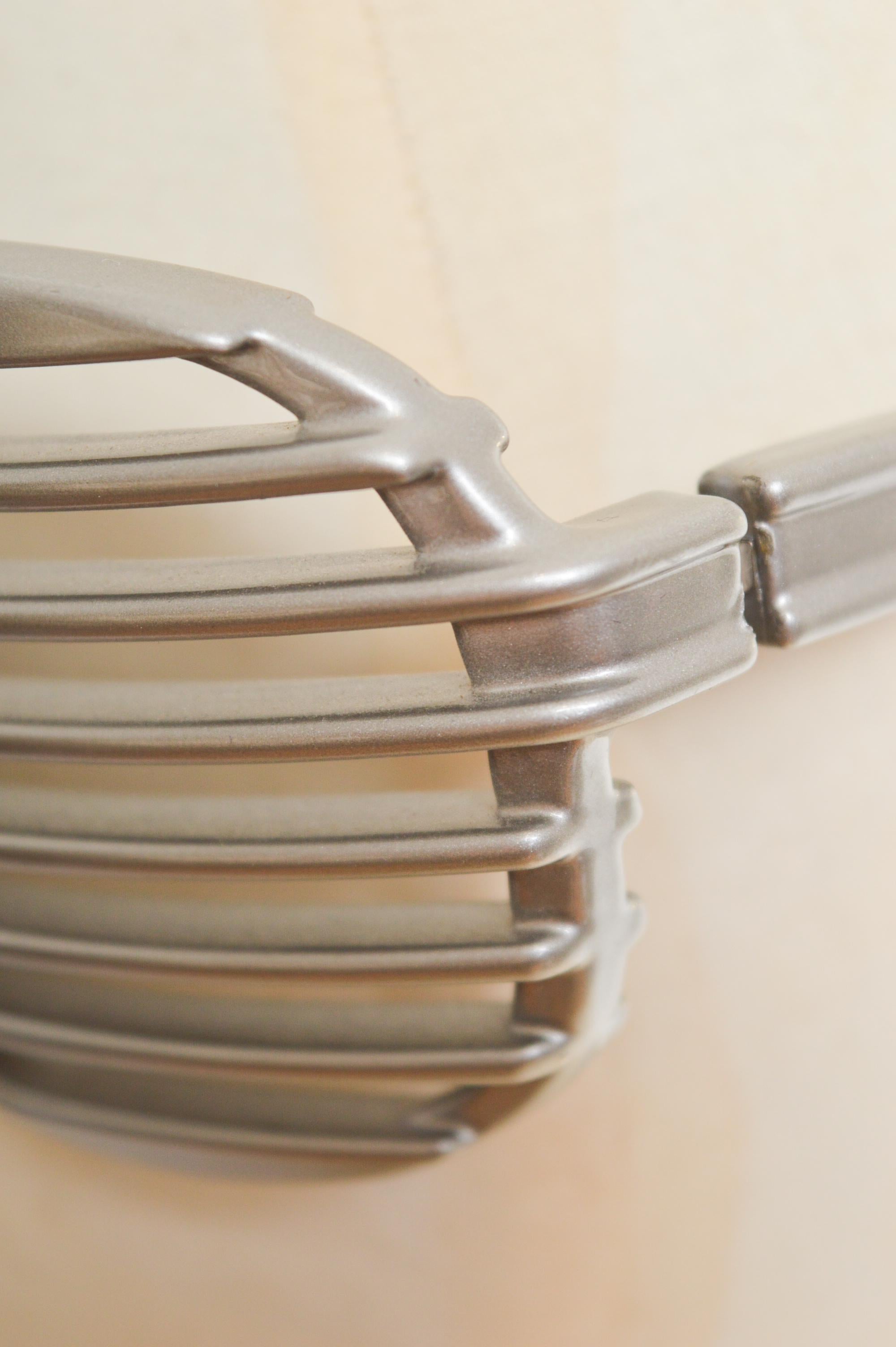 Femenino o masculino ALAIN MIKLI Persiana plateada vintage Gafas de sol Avant Guard Eyewear en venta