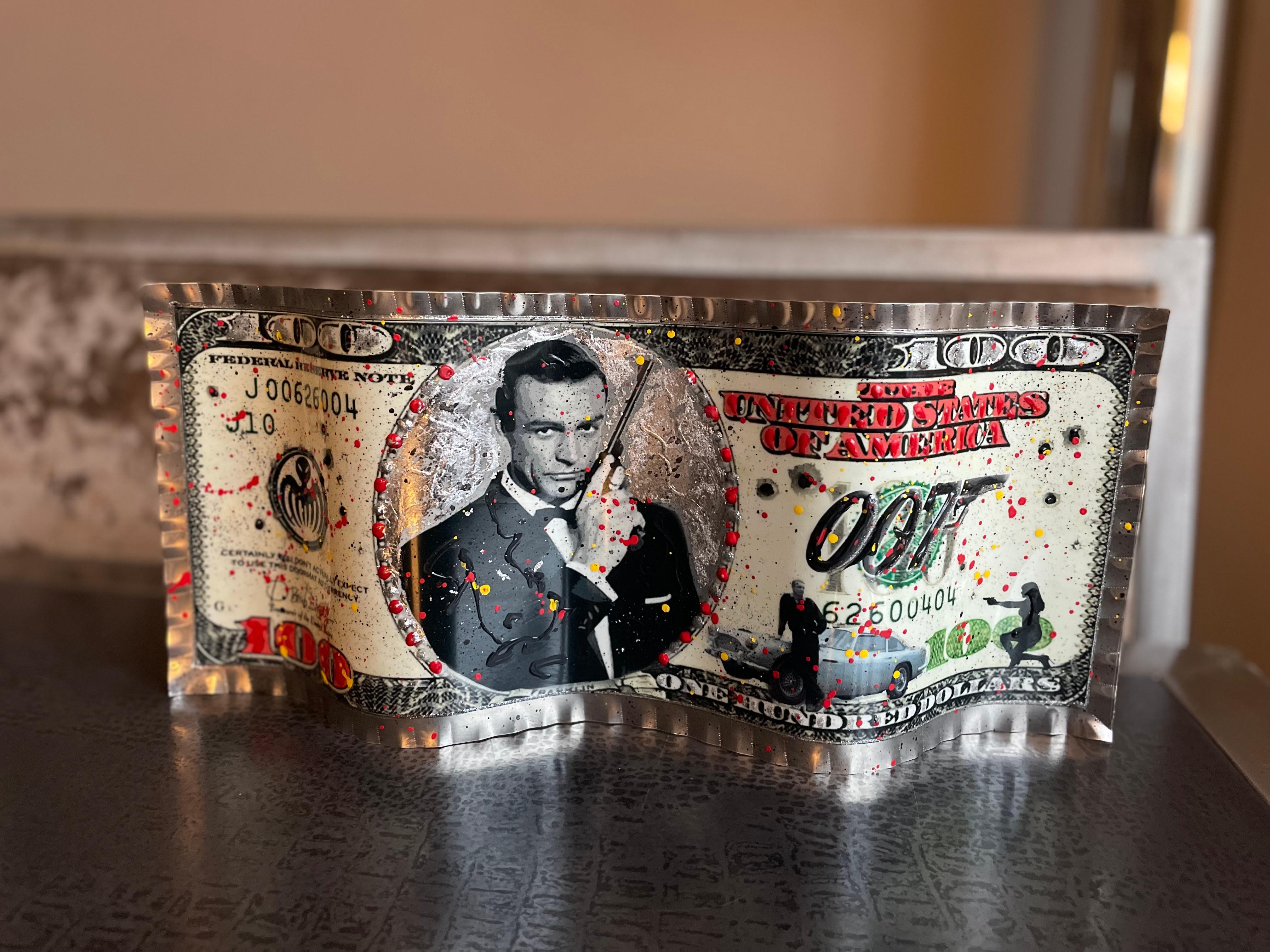 ALAIN MIMOUNI - Bond Bill James - Pop Art Mixed Media Art par Alain mimouni