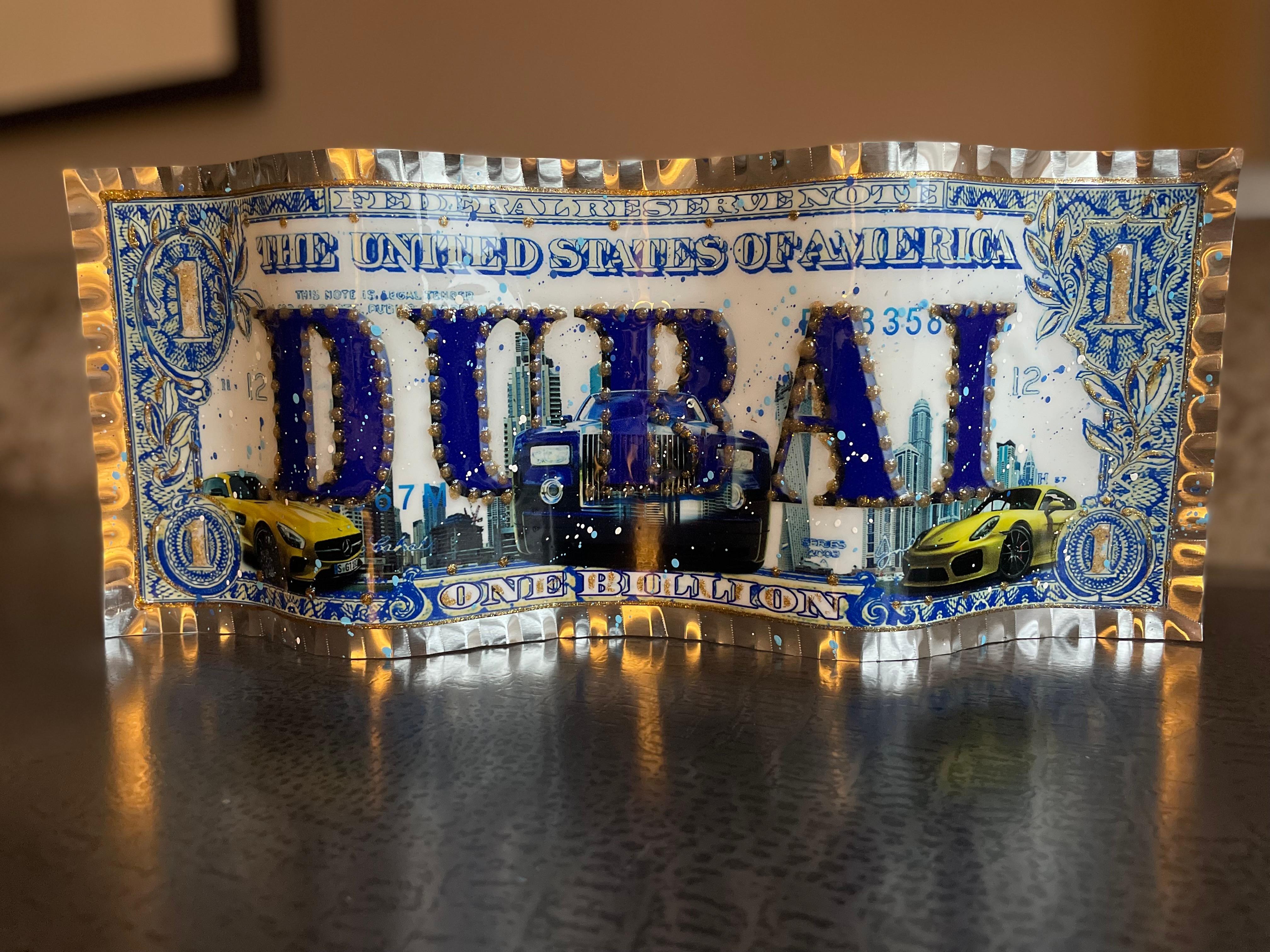 Dollar Bills - Dubai - Mixed Media Art by Alain mimouni