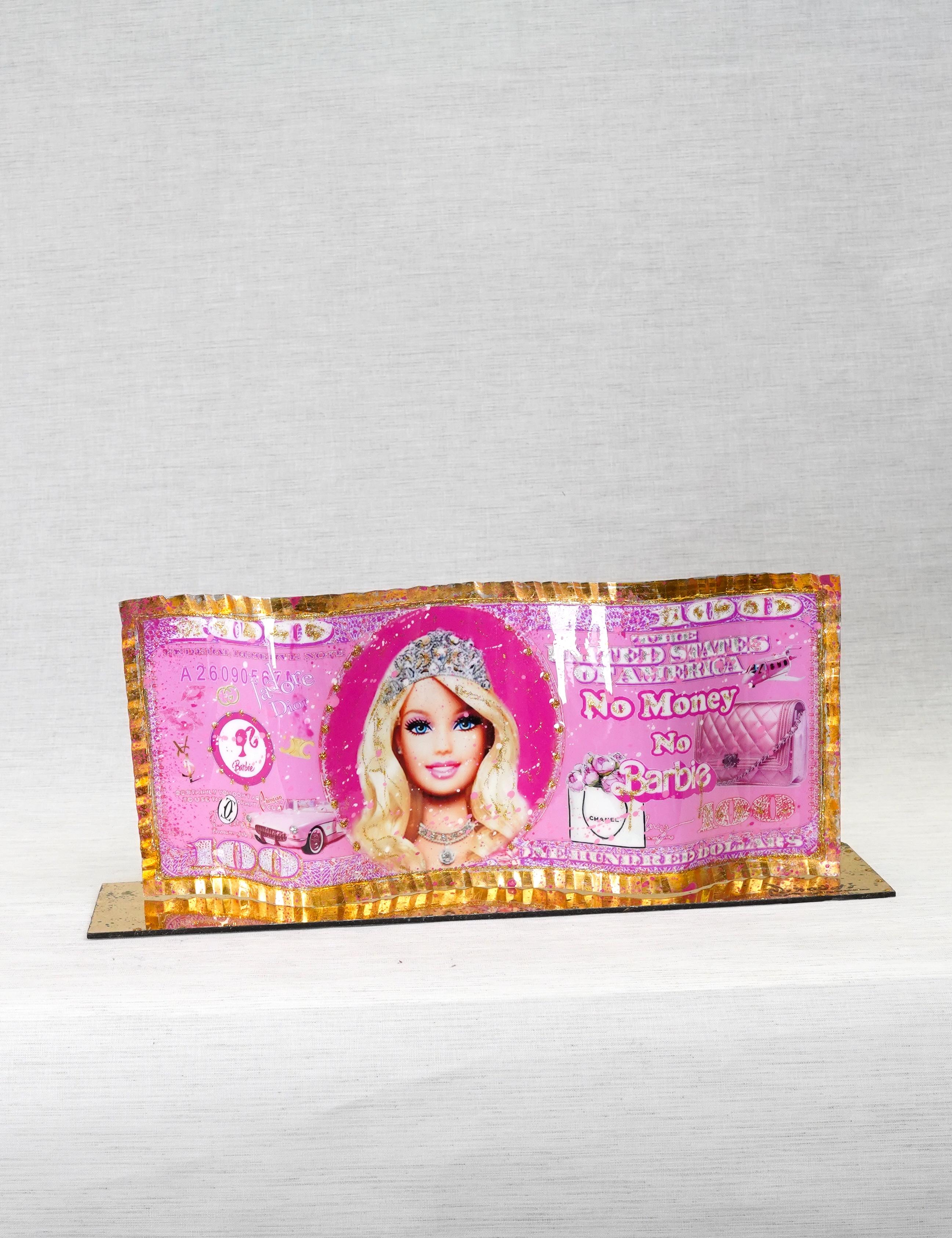 Alain Mimouni Dollar Rose Barbie Bill (avec base) - Sculpture de Alain mimouni