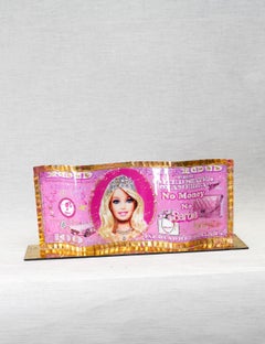 Alain Mimouni Pink Barbie Dollar Bill (with base)