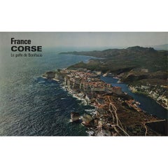 1964 Alain Perceval Frankreich Korsika Bonifacio Original-Reiseplakat