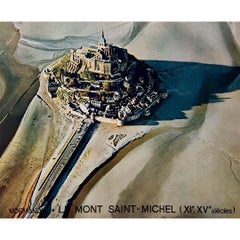 Originales Vintage-Poster des Fotografen Perceval aus dem Jahr 1972 – Le Mont Saint-Michel