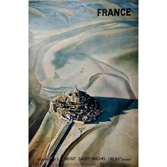 1972 original Vintage poster by photographer Perceval - Le Mont Saint-Michel