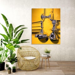 Abstract vs. Figurative Oil Painting by Cuban Alain Pino