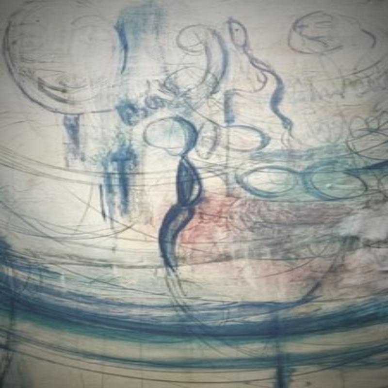 Alain Plocq, Pintura surrealista, Francia, Óleo sobre lienzo, años 80 Lienzo en venta