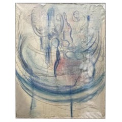 Alain Plocq, Pintura surrealista, Francia, Óleo sobre lienzo, años 80