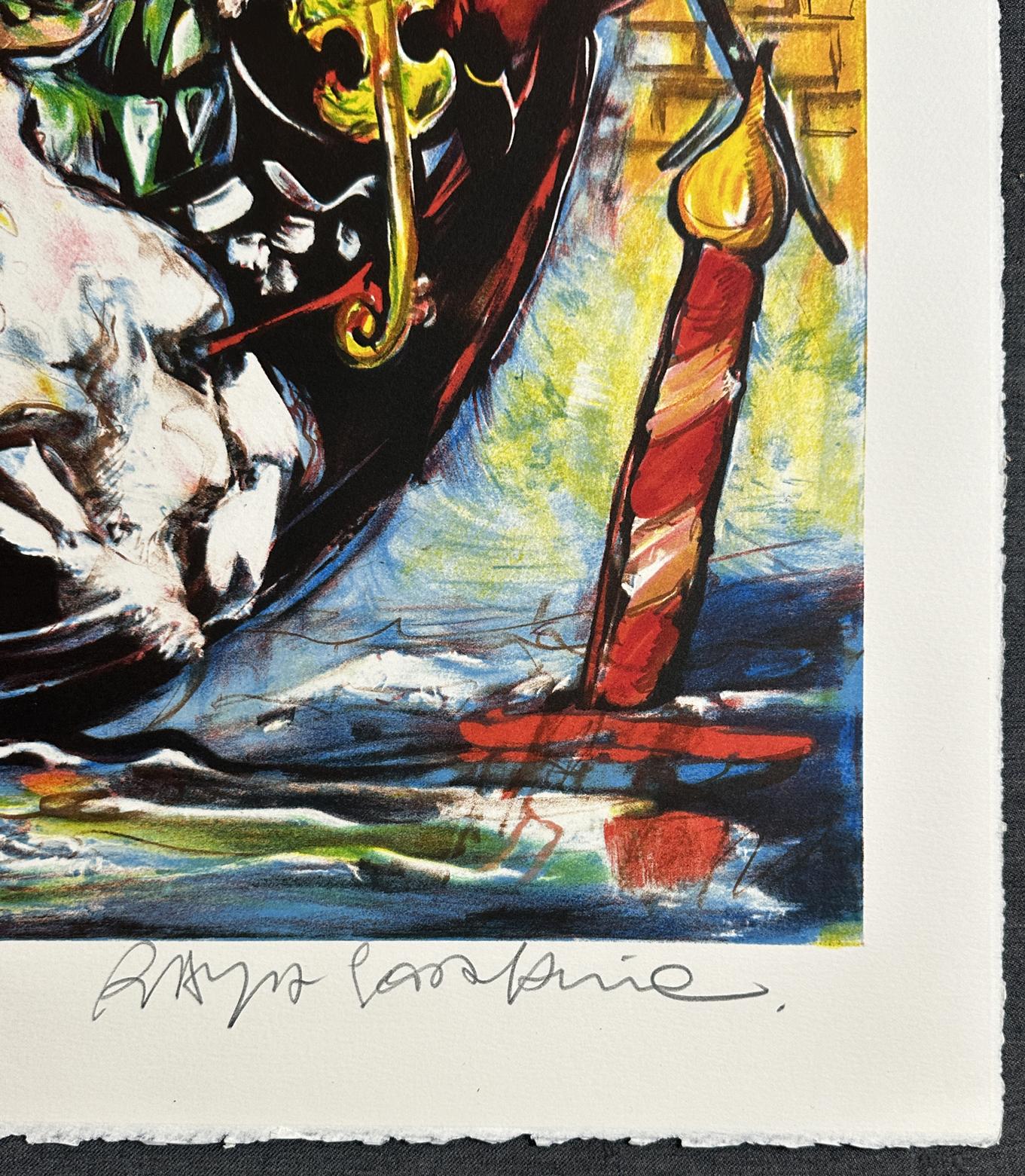 Artista: Raya Sorkine
Título: Amoureux de Venise
Año:  1999
Soporte: Litografía sobre papel de archivo Arches   29.5'' x 24''
Edición: Firmada a lápiz y marcada 191/299

TAMAÑO DE LA IMAGEN; 24.5 