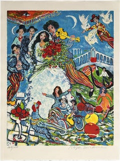 Lithographie en édition limitée La Roue Qui Tourne 1999
