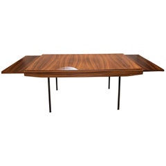 Alain Richard 1950 Mongoywood and Iron Legs Dinning Table, Label