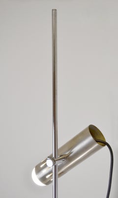 Alain Richard A14 Floor Lamp, Marble & Chrome, French Design, 1958