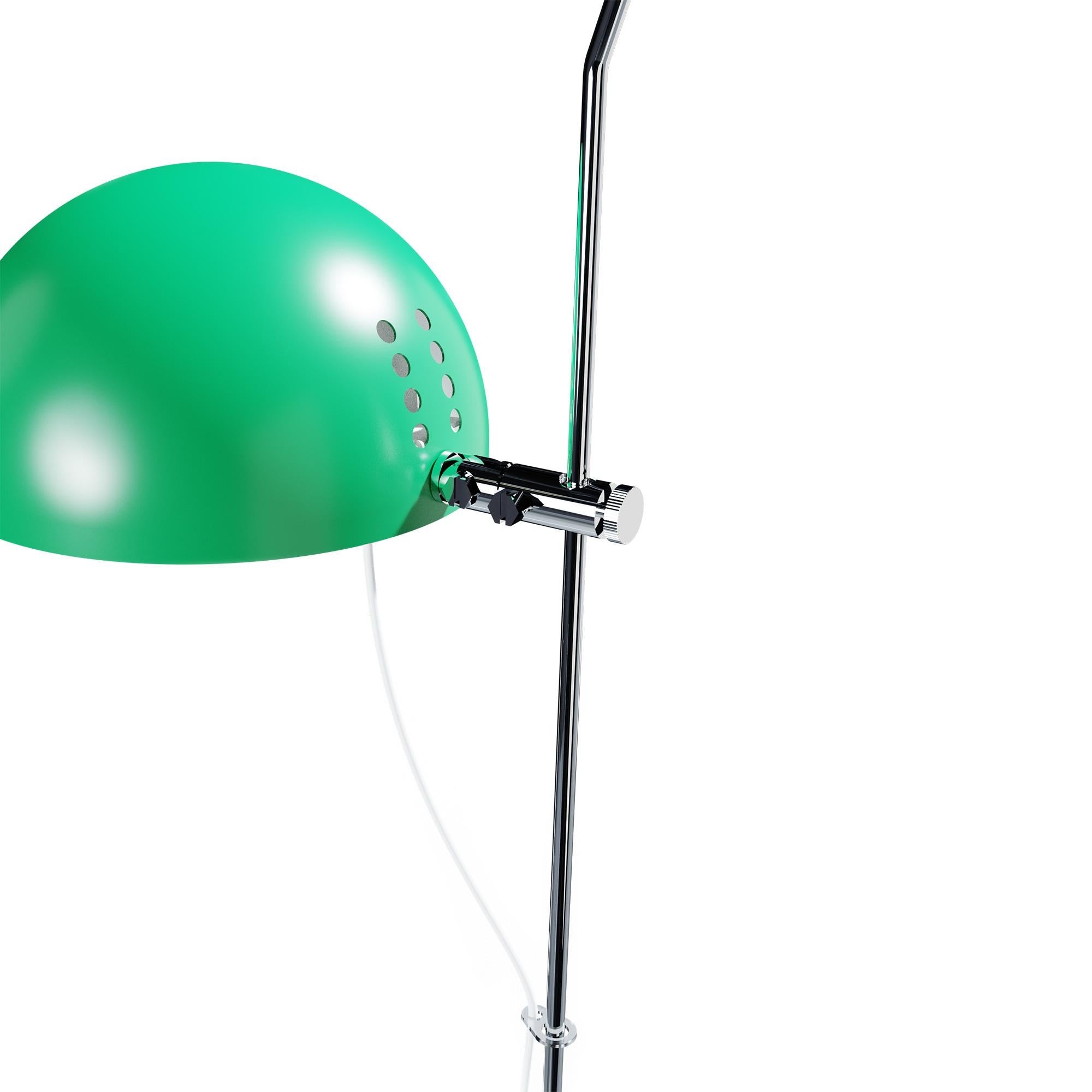 Alain Richard 'A21' desk lamp in green for Disderot.

Executed in green painted metal, this newly produced numbered edition with included certificate of authenticity is made in France by Disderot with many of the same small-scale manufacturing