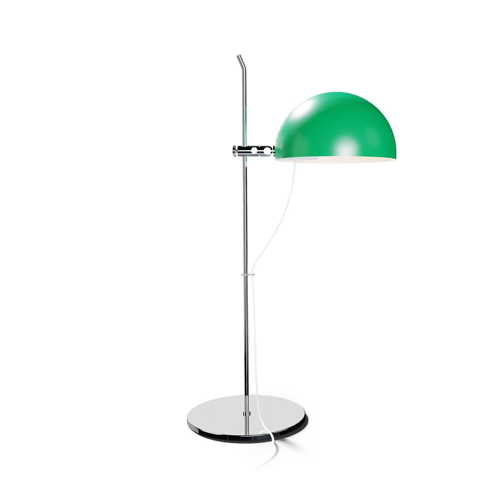 Mid-Century Modern Lampe de bureau « A21 » d'Alain Richard en vert pour Disderot en vente