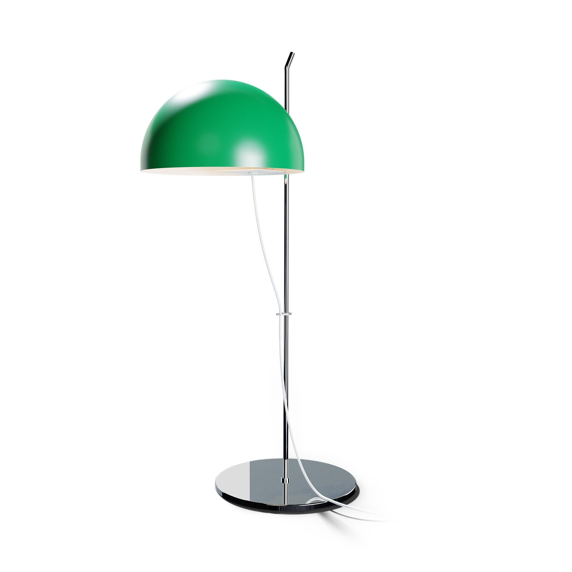 Lacquered Alain Richard 'A21' Desk Lamp in Green for Disderot For Sale