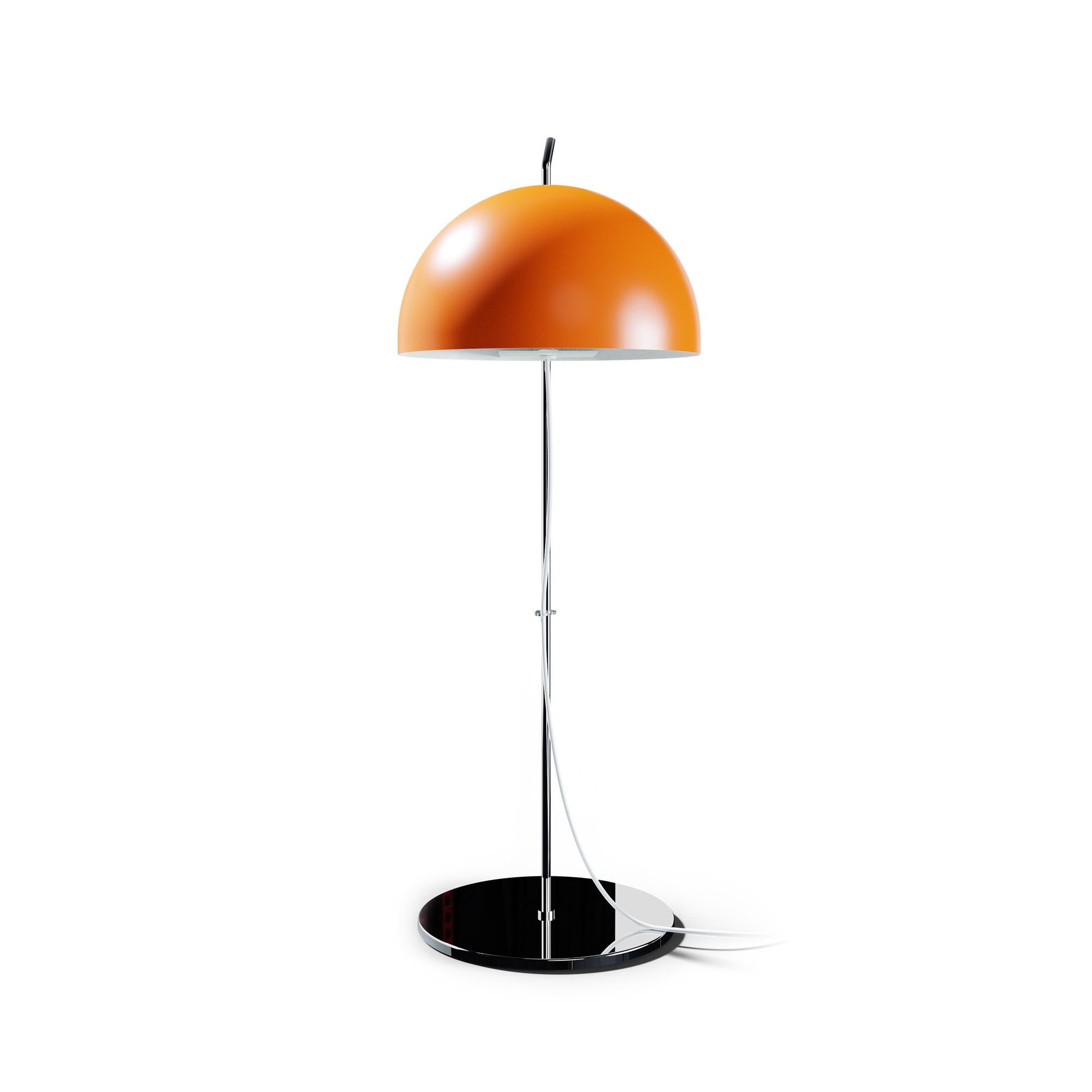 Mid-Century Modern Lampe de bureau « A21 » d'Alain Richard en orange pour Disderot en vente