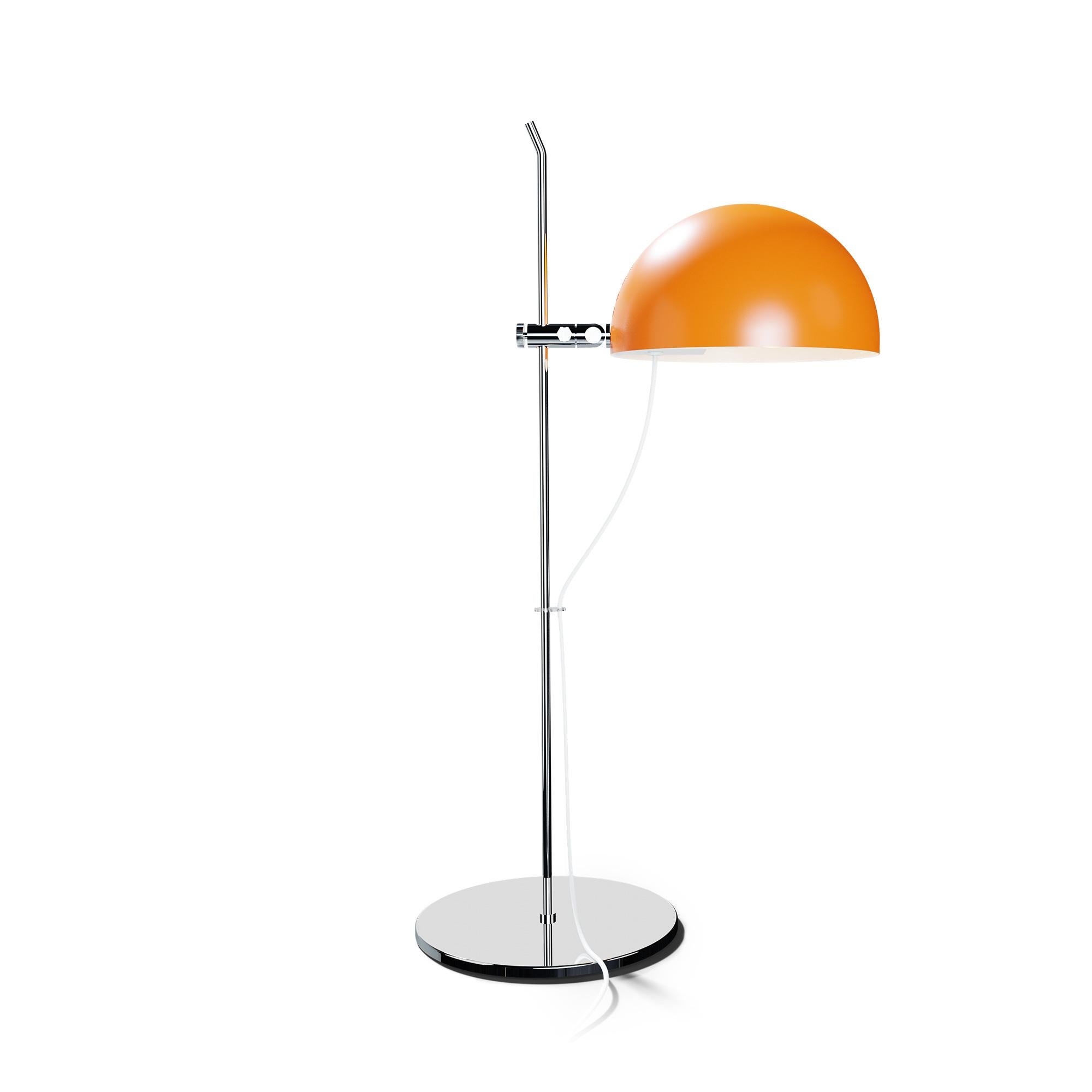 French Alain Richard 'A21' Desk Lamp in Orange for Disderot For Sale