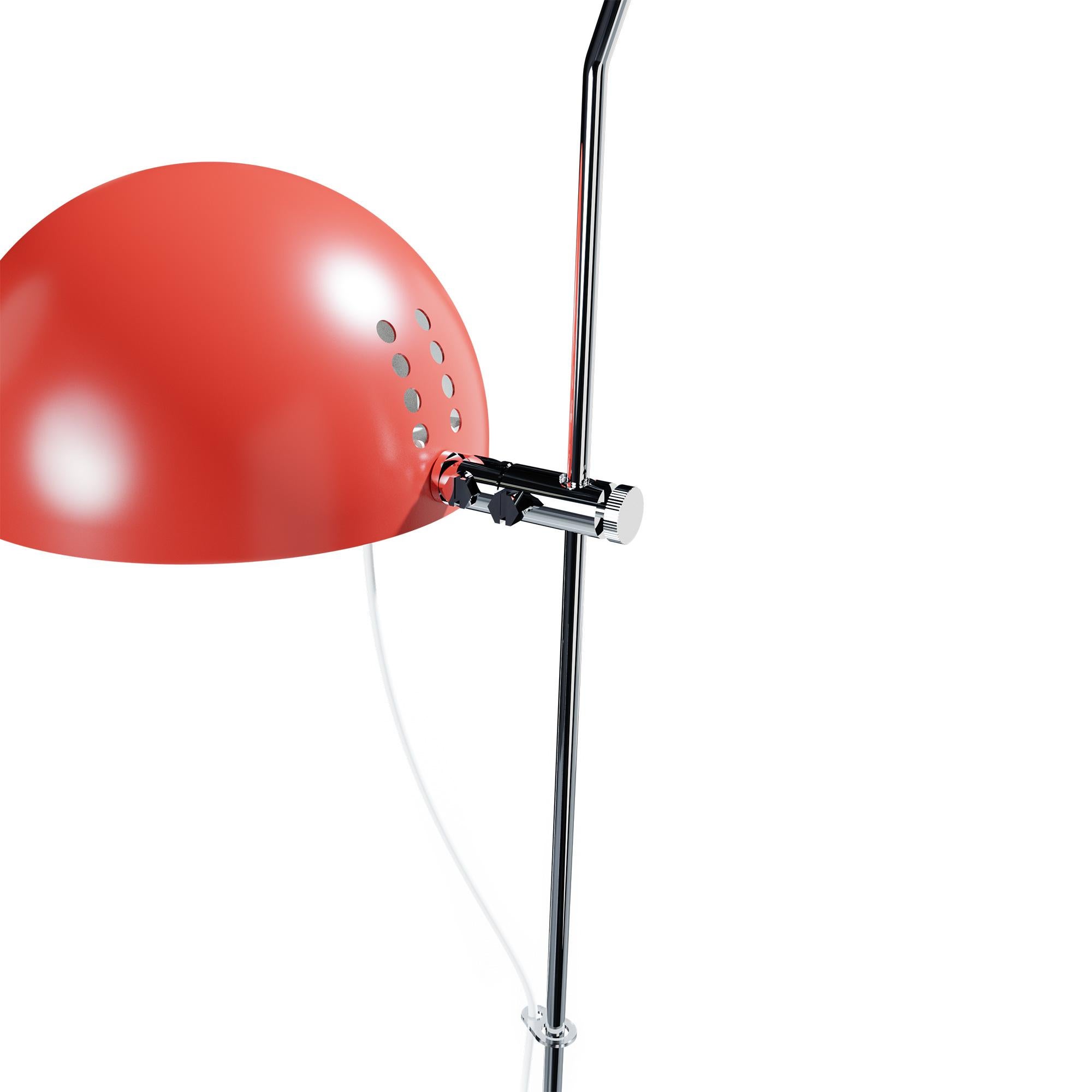 Alain Richard 'A21' desk lamp in red for disderot.

Executed in red painted metal, this newly produced numbered edition with included certificate of authenticity is made in France by Disderot with many of the same small-scale manufacturing