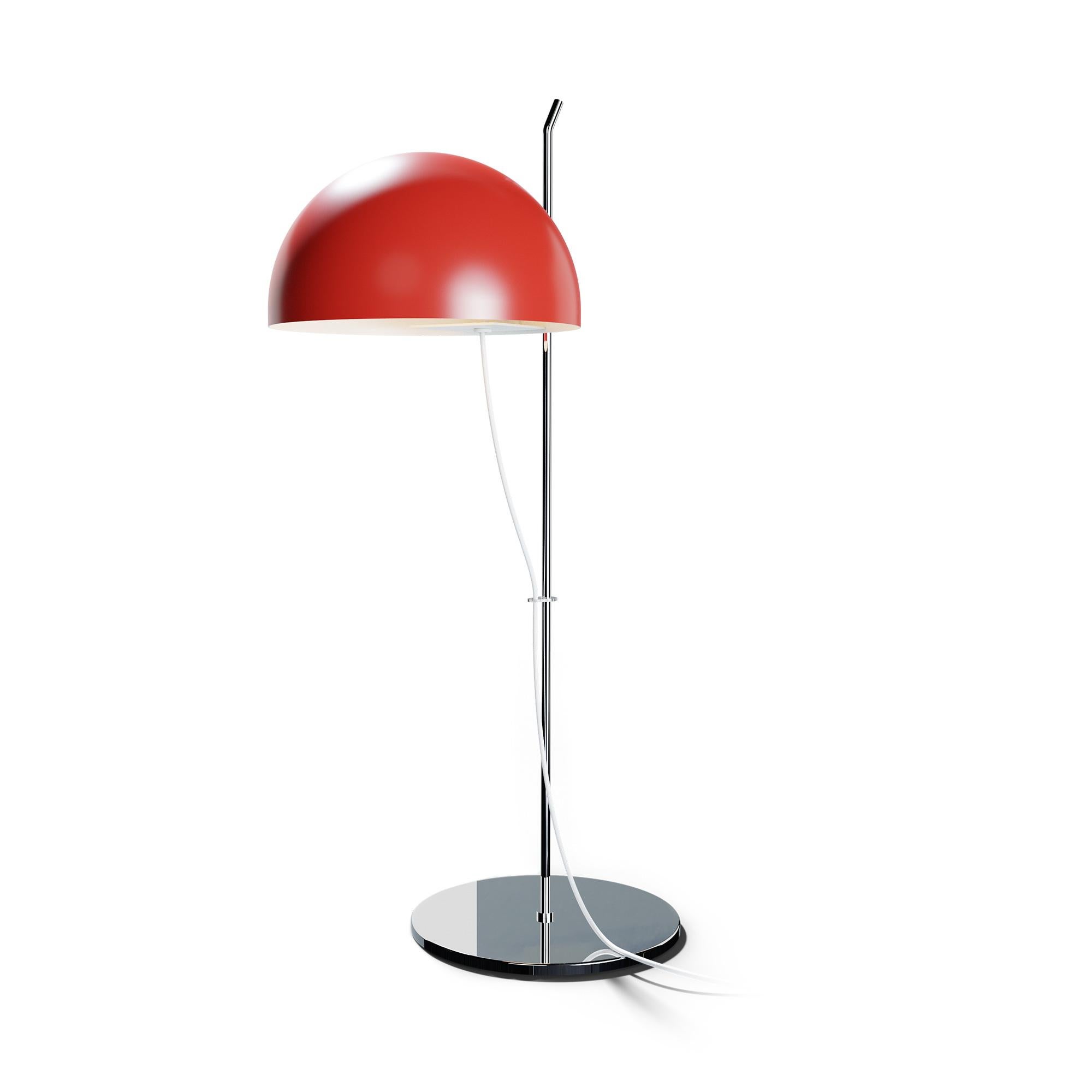 French Alain Richard 'A21' Desk Lamp in Red for Disderot For Sale