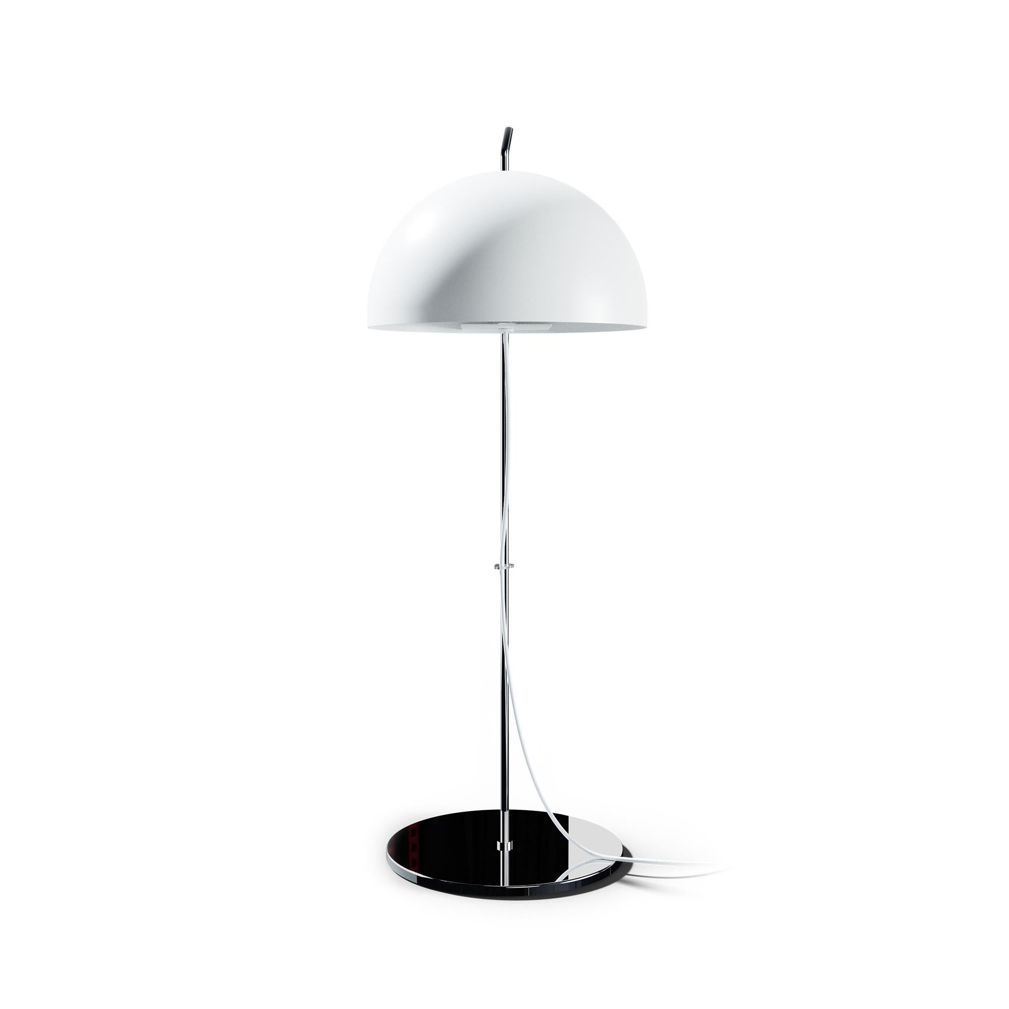 Mid-Century Modern Lampe de bureau « A21 » d'Alain Richard en blanc pour Disderot en vente