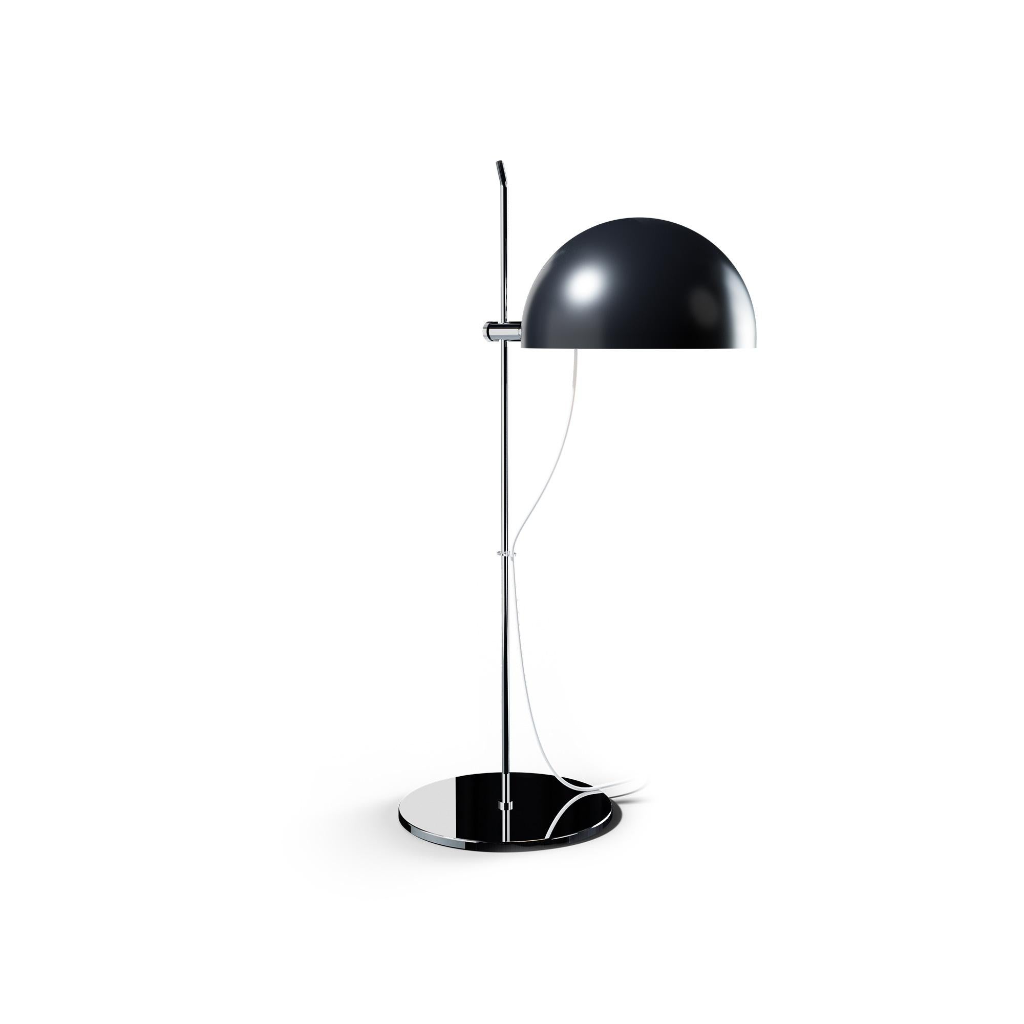 Chrome Alain Richard 'A21' Desk Lamp in White for Disderot For Sale