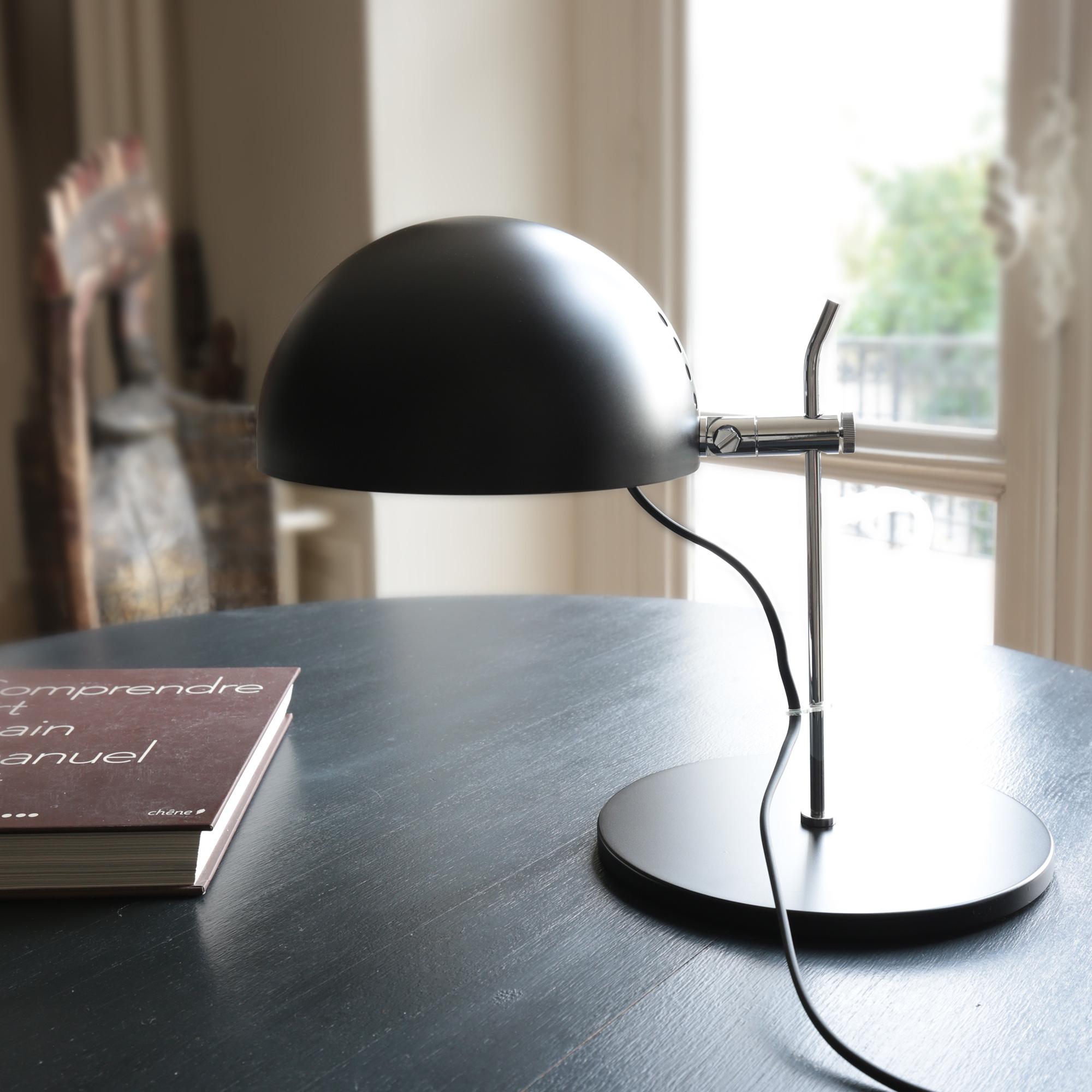 Lacquered Alain Richard 'A22' Desk Lamp in Chrome for Disderot For Sale