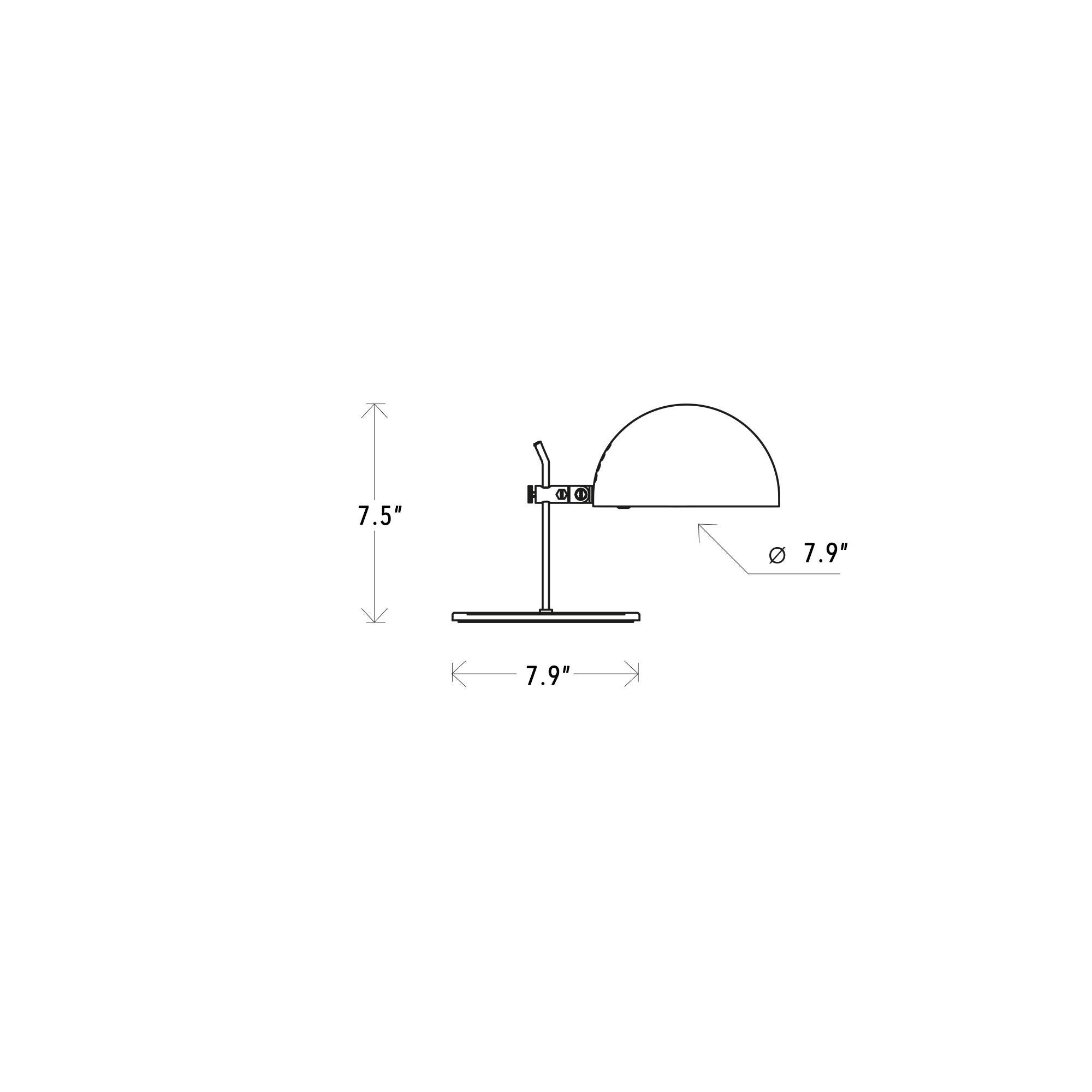 Schreibtischlampe „A22“ von Alain Richard für Disderot, Weiß (Metall) im Angebot