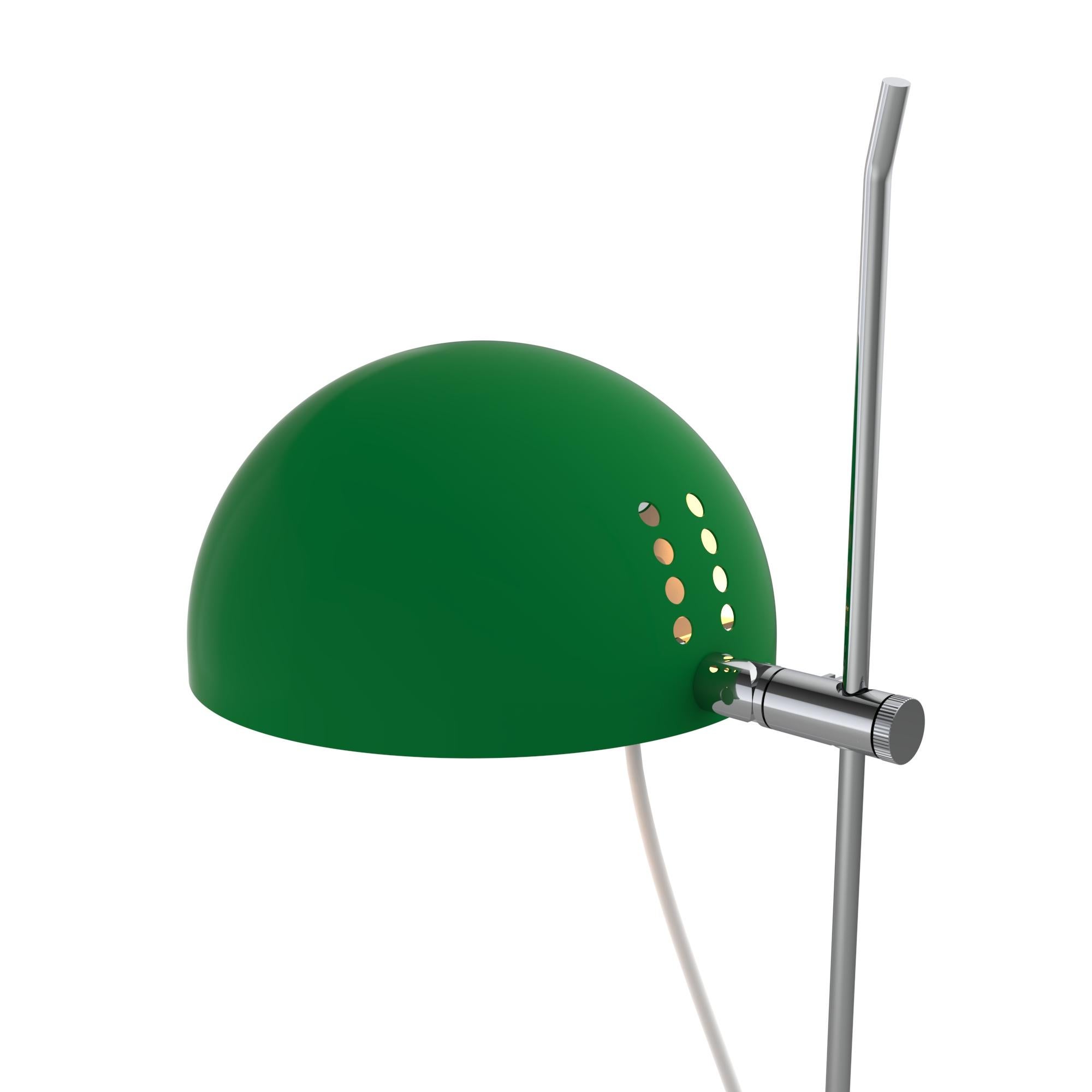 Alain Richard 'A22F' task lamp in green for Disderot.

Executed in green painted metal, this newly produced numbered edition with included certificate of authenticity is made in France by Disderot with many of the same small-scale manufacturing