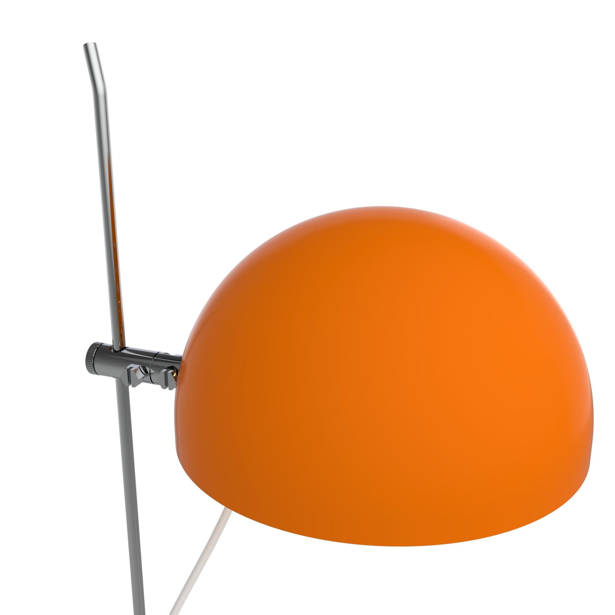 Mid-Century Modern Alain Richard 'A22f' Task Lamp in Orange for Disderot For Sale