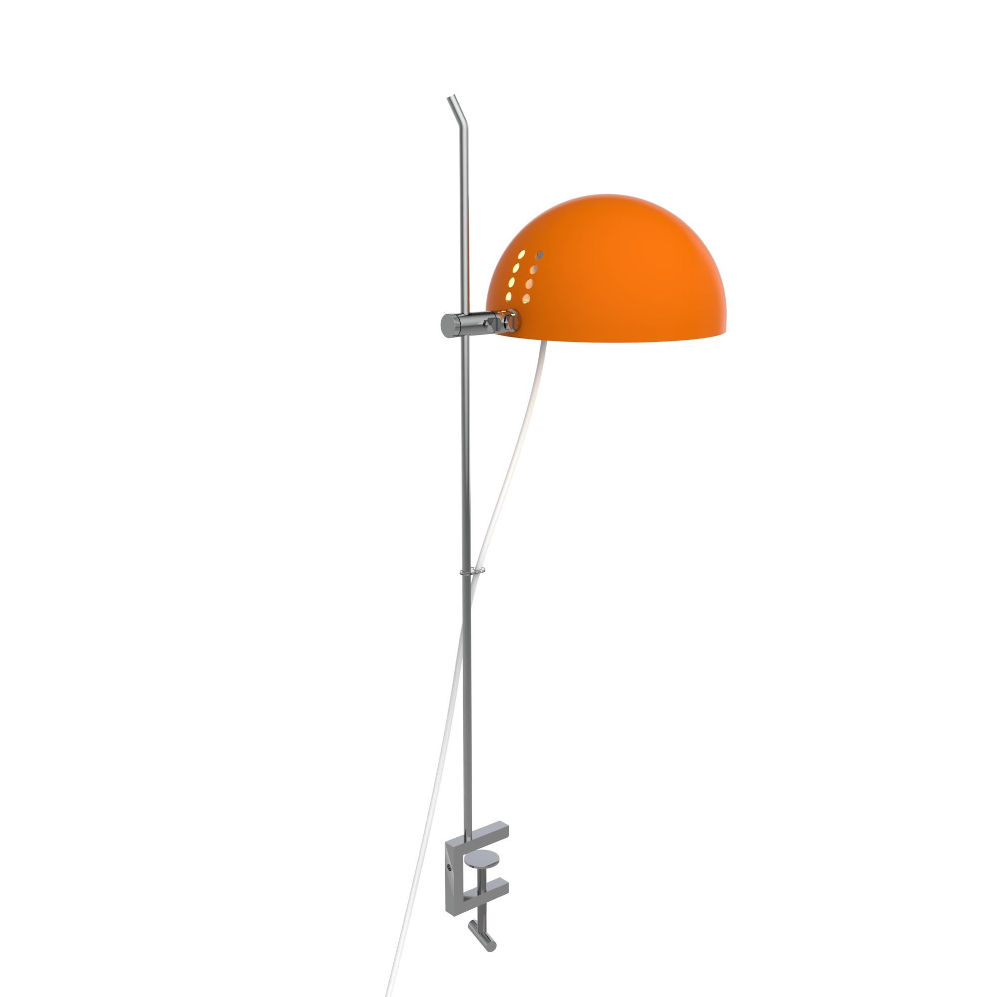 Laqué Alain Richard 'A22f' lampe à pampilles en orange pour Disderot en vente