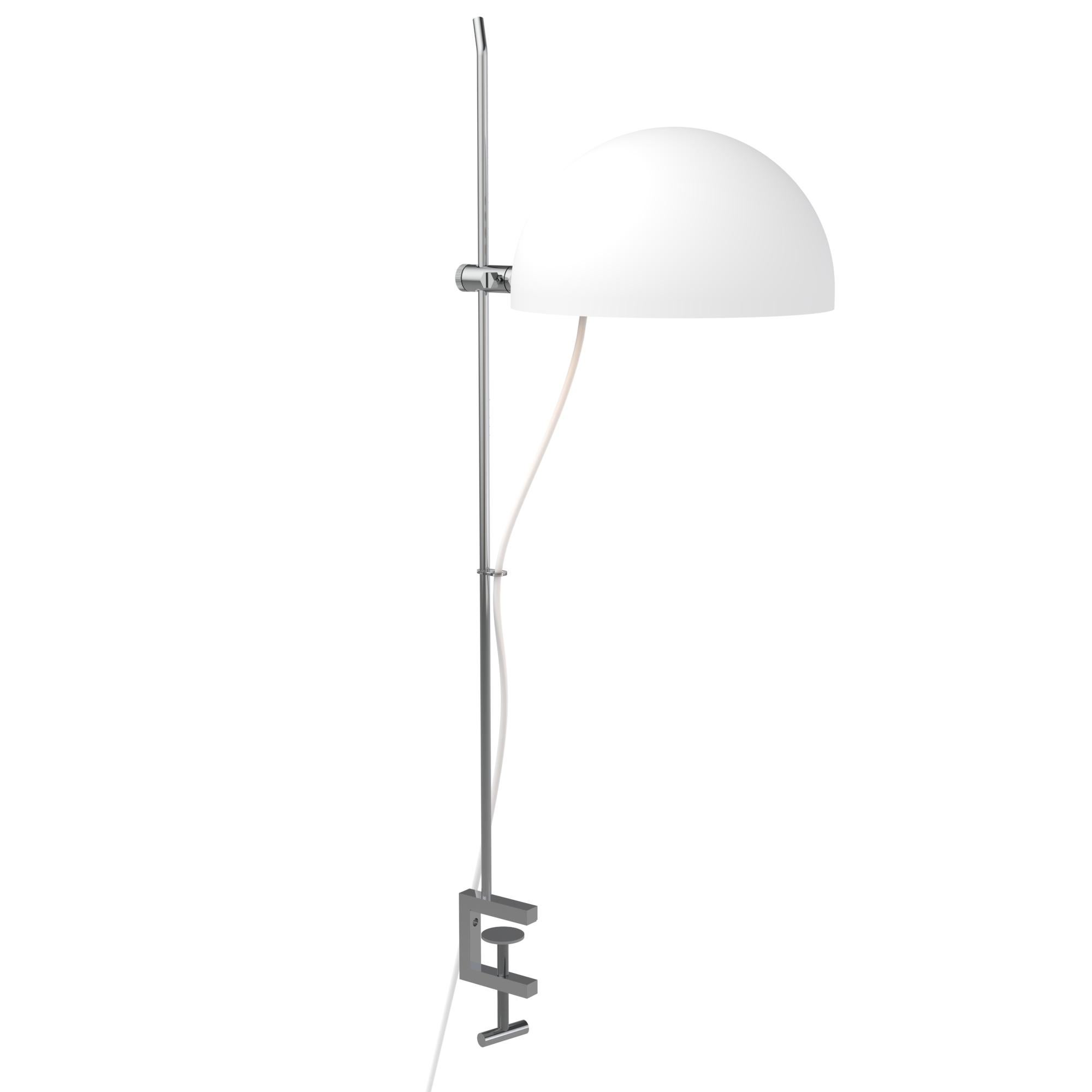 Mid-Century Modern Alain Richard 'A22f' lampe à pampilles en blanc pour Disderot en vente