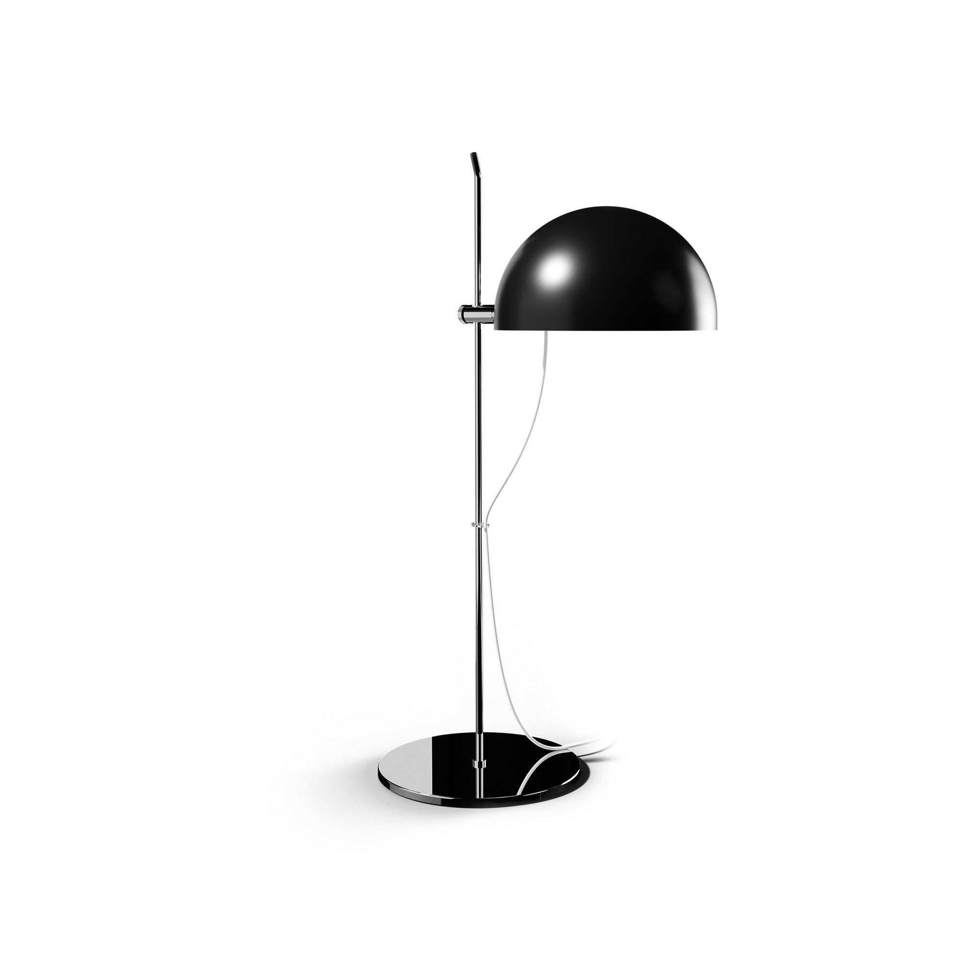 Alain Richard 'A23' Metal and Marble Floor Lamp for Disderot in Black For Sale 7