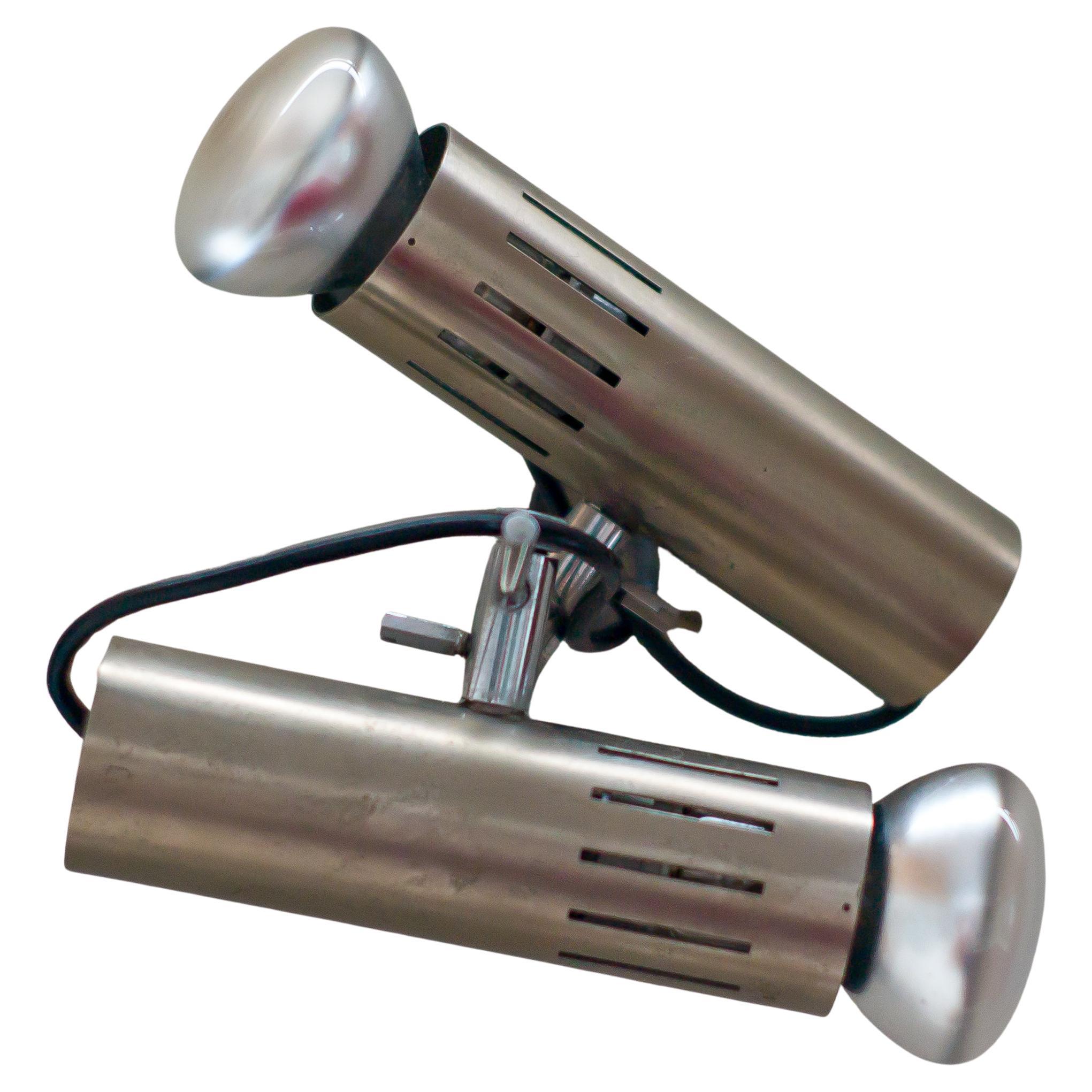 Alain Richard Double Tubular Sconce by Disderot