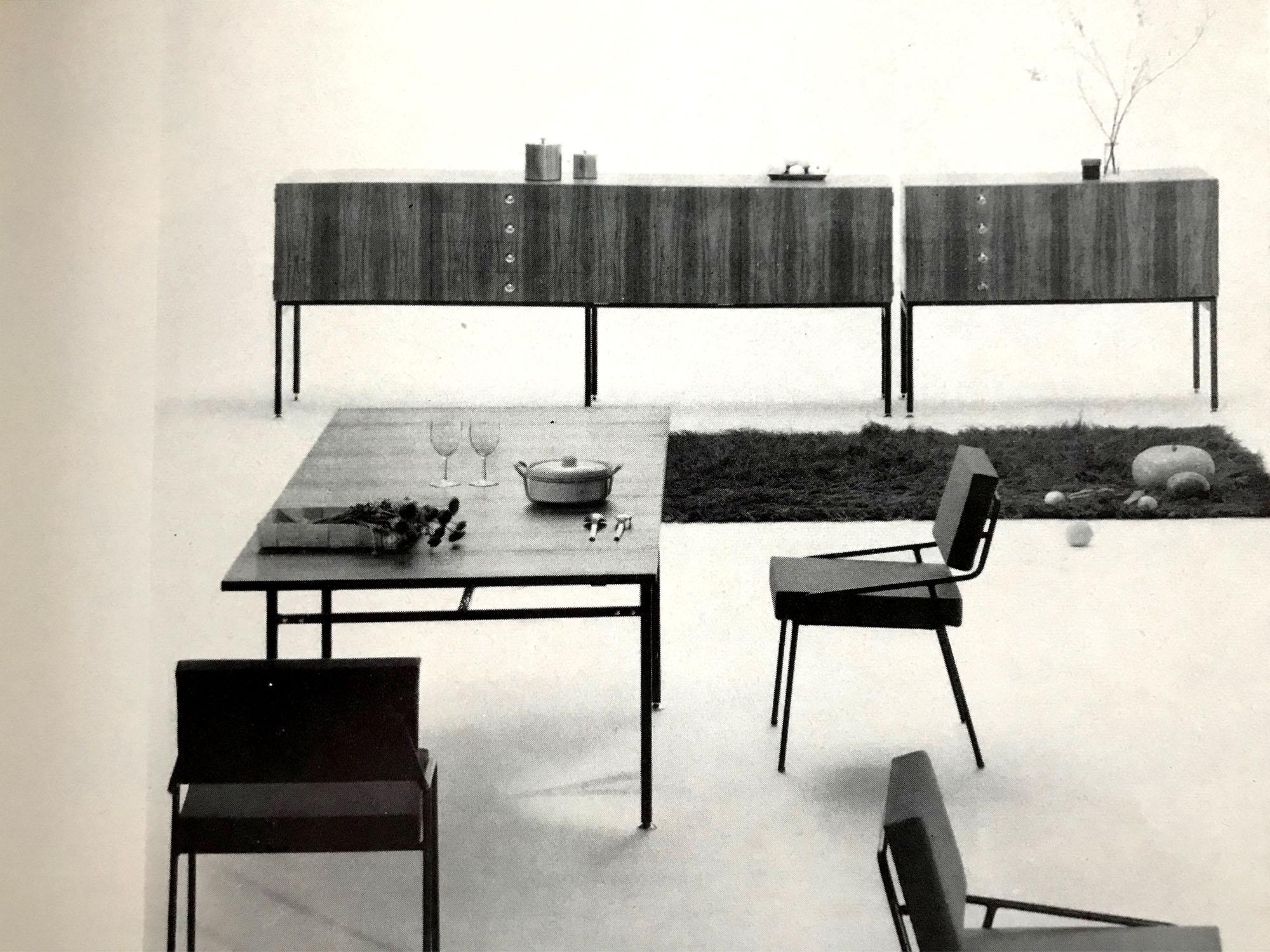 Alain Richard, Large Rosewood Sideboard 800 Series, TV Furniture, France, 1958 5