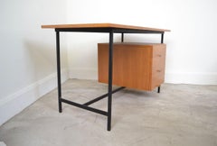 Alain Richard Pear Wood Desk, France, 1950