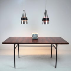 Alain Richard Rosewood Extendable Table for Meubles TV, France, 1950s