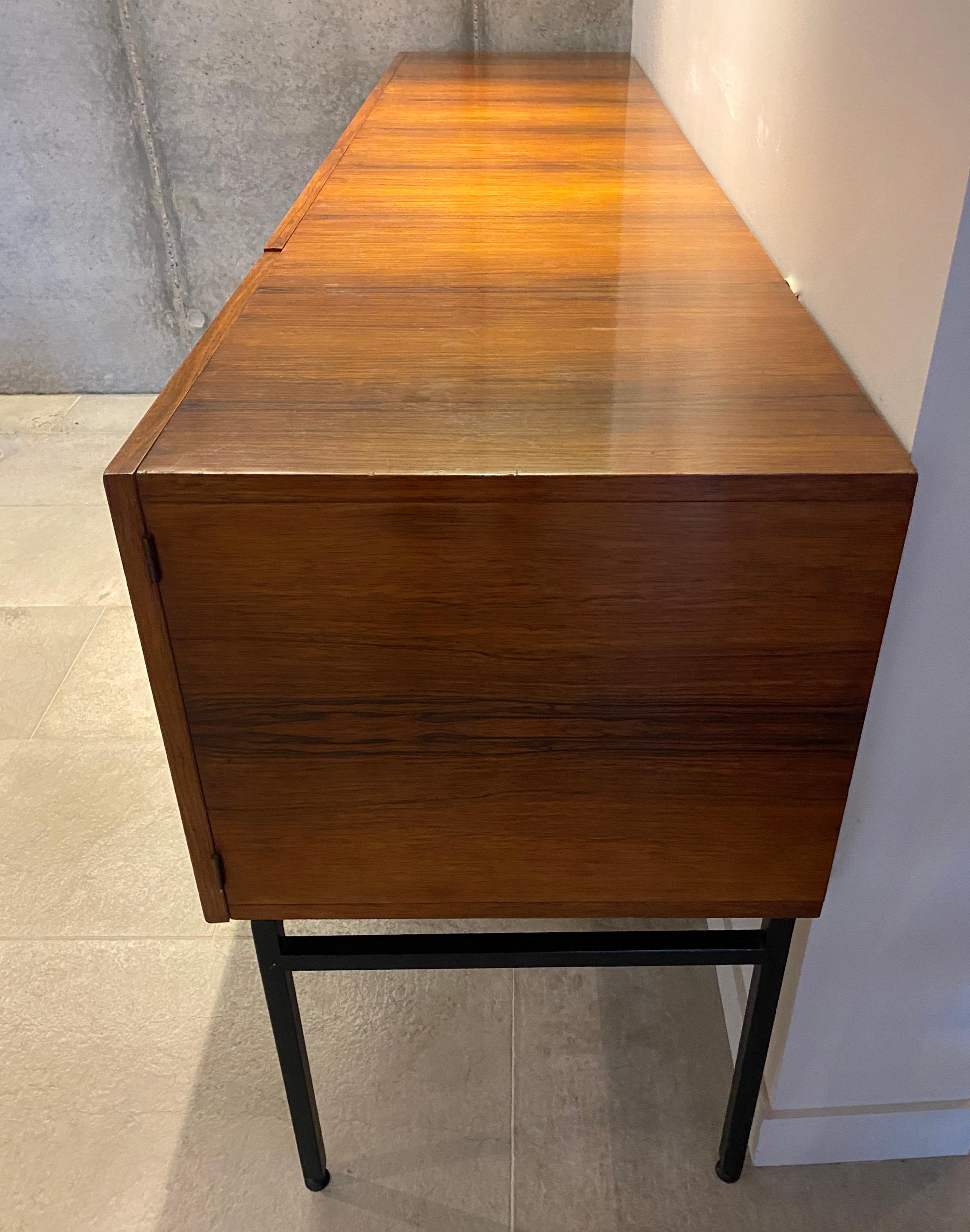 French Alain Richard Rosewood Sideboard, 1958